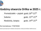 Godziny otwarcia Kompleksu Boisk Orlik 