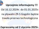 PŁYWALNIA  - przerwa technologiczna