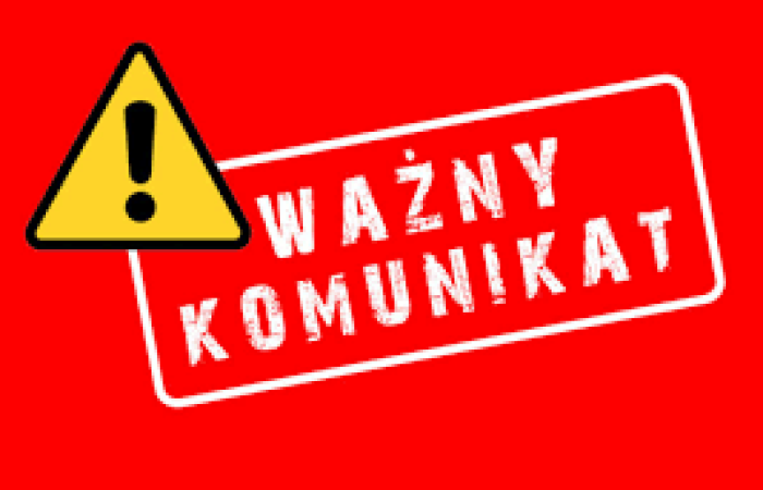 W związku z przerwą w dostawie prądu w piątek 06.06.2025 pływalnia kryta czynna od godz. 16.00